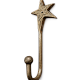 Handcrafted Metal Star Motif Wall Hook Functional Decor
